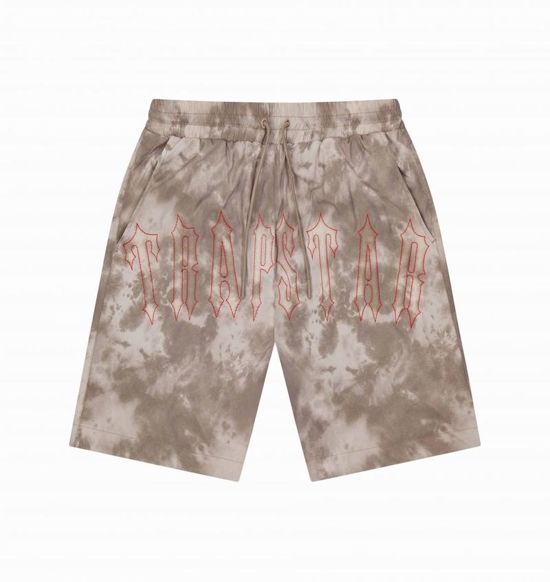 Zestawy Męskie Trapstar Pigment Irongate Shorts Kawa | SYTRCN-298