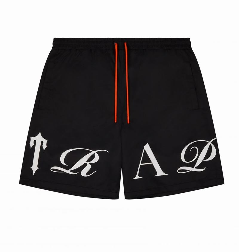 Zestawy Męskie Trapstar Script Swimming Shorts Czarne Pomarańczowe | DHRWJU-265